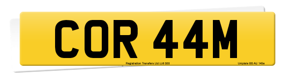 Registration number COR 44M